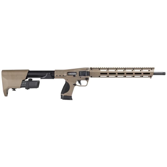 Smith & Wesson 14376 M&P FPC9mm Luger 23+1 18.60" Black Oxide Flat Dark Earth Cerakote Aluminum Receiver M-LOK Handguard Polymer Stock Palm Swell Grip