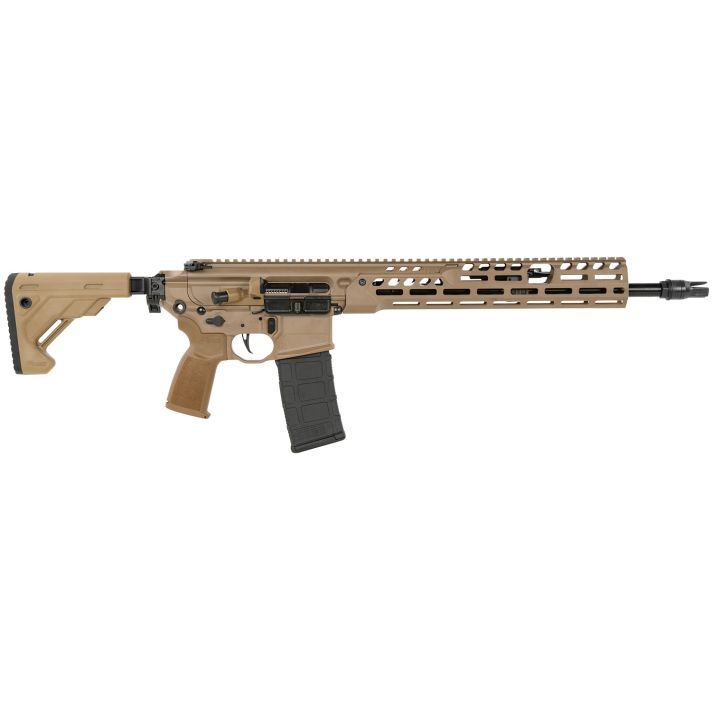 Sig Sauer RMCX556N16BIR MCX Spear LT 5.56 NATO 30rd 16" Black FNC Flat Dark Earth Aluminum Stock