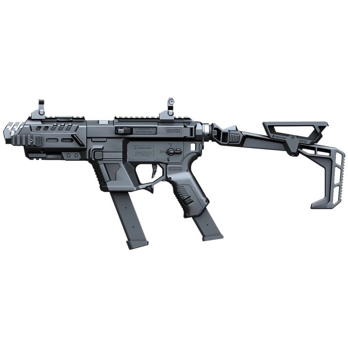 Recover Tactical PIXPBFST01 P-IX+BasicPG9 Folding Stock Metal Front Guard Black