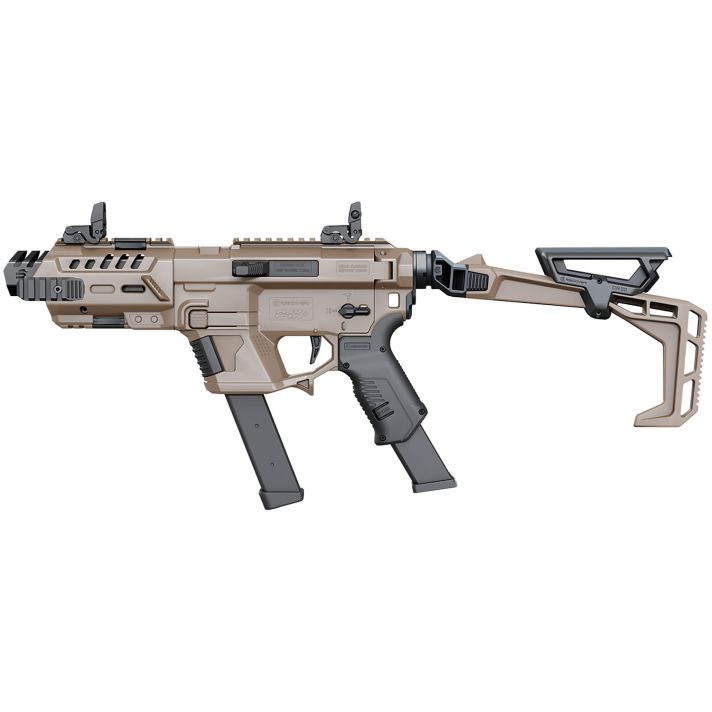 Recover Tactical PIXPBFST02 P-IX+BasicPG9 Folding Stock Metal Front Guard Tan