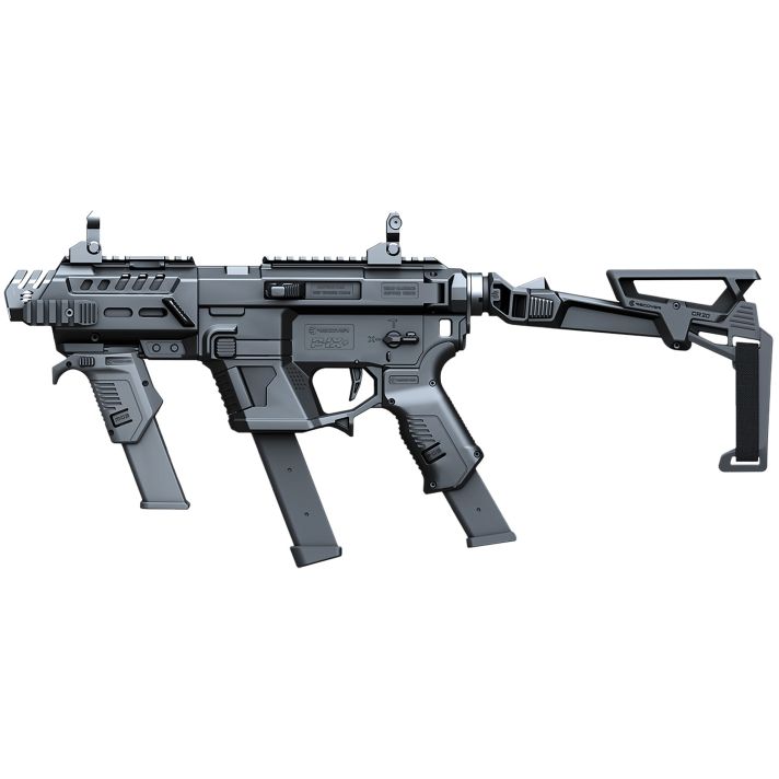 Recover Tactical PIXPMGFBR01 P-IX+MGPG9 SR20 Metal Front Guard Folding Brace Black