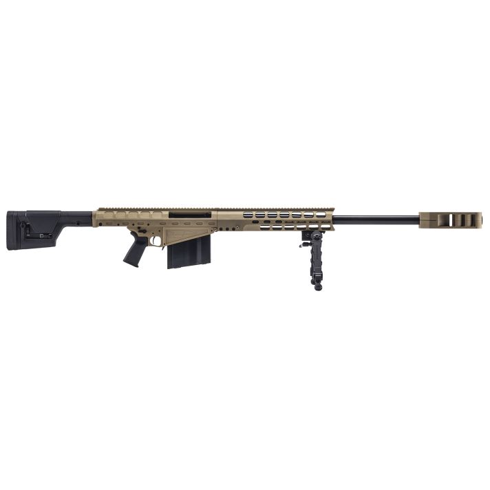 Thompson TAO50FDE TAO5050 BMG 10+1 29" Black Steel Barrel, Flat Dark Earth Anodized Picatinny Rail Aluminum Receiver, Magpul PRS Gen3 Polymer Stock, Magpul MOE+ Grip, Features Accu-Tac Bipod