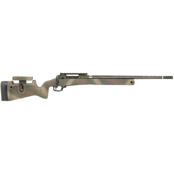 Savage Arms 58155 110 Pro Pursuit 308 Win 3+1 20" Olive Dark Green Cerakote Earth-Tone Camo/Black Web Right Hand