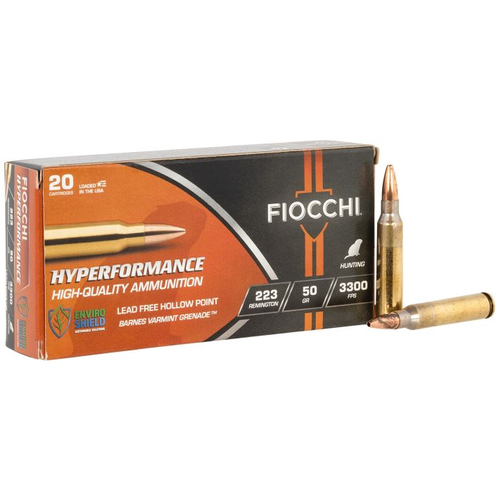 Fiocchi 223VG20 Hyperformance223Rem 50gr 20 Per Box/10 Case