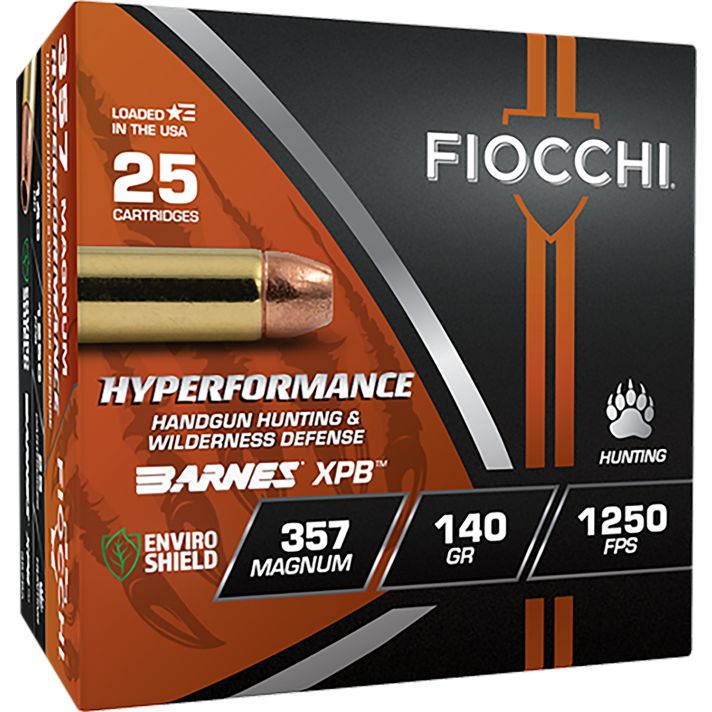 Fiocchi 357BA Hyperformance357Mag 140gr XPB 25 Per Box/8 Case