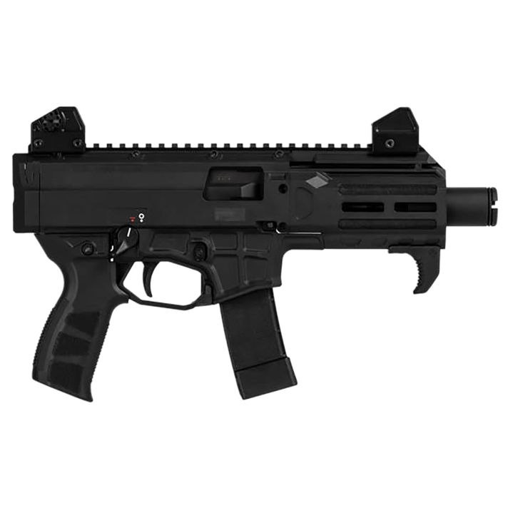 CZ-USA 91430 Scorpion 3+ Micro 9mm Luger 20+1 4.20" Black Polycoat Threaded Barrel, M-LOK Handguard, Picatinny Rail Receiver, Black Polymer Frame, Black Polymer Grip, Ambidextrous