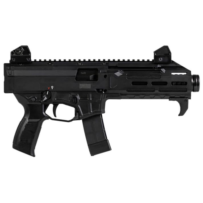 CZ-USA 91431 Scorpion 3+9mm Luger 20+1 7.80" Black Threaded Barrel & Black Polymer Frame, Black Polymer Grip