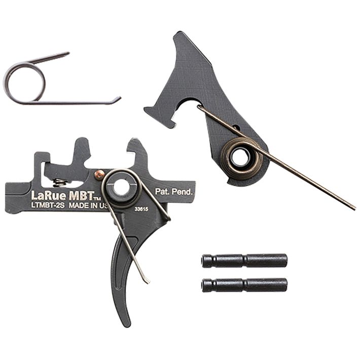 Larue Tactical LTMBT2S MBT-2SBlack Two-Stage Curved Fits AR10/AR15