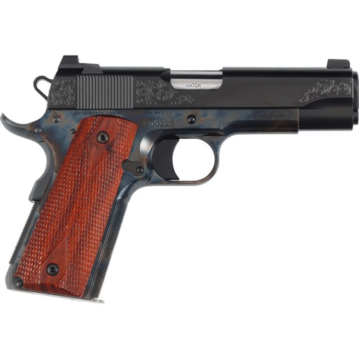 Dan Wesson 01779 Heirloom 2024 45 ACP 8+1 4.25" Stainless Steel Barrel, Blued Serrated Carbon Steel Slide, Black Steel Frame w/Beavertail, Cocobolo Grip