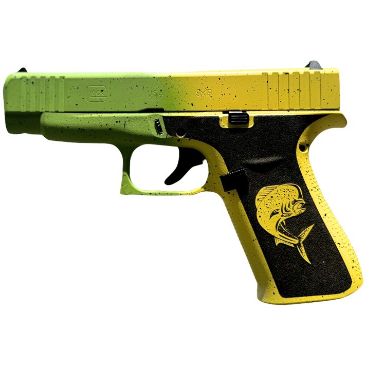 Glock PX4350204MAHIWG G43XSub-Compact Frame 9mm Luger 10+1 3.41" Black GMB Barrel, Mahi Cerakote Serrated Steel Slide, Mahi Polymer Frame w/Beavertail & Front Rail, Black Textured Grip, Ambidextrous