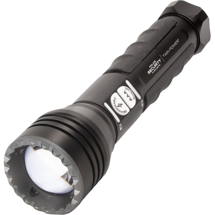 Lb Marketing 97741 Twin Power Long Throw FlashlightBlack 220/450 Lumens White LED