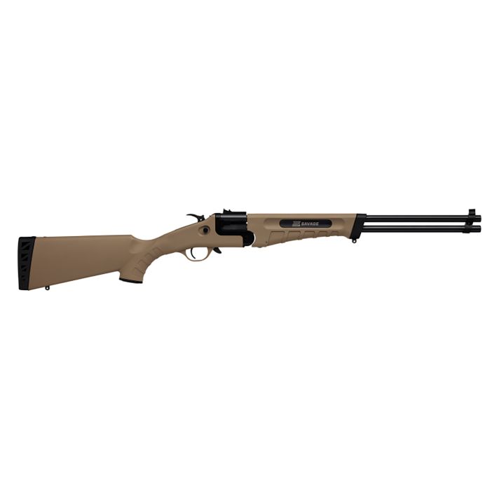 Savage Arms 23004 42 Takedown Full Size 22 LR/410 Gauge 1rd 20" Black Satin Sporter Barrel, Flat Dark Earth Carbon Steel Receiver, Flat Dark Earth Fixed Synthetic Stock, Ambidextrous