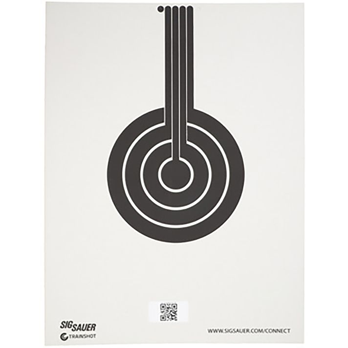 Sig Sauer SCT350 T300 Replacement Target Bullseye Hanging Black/White