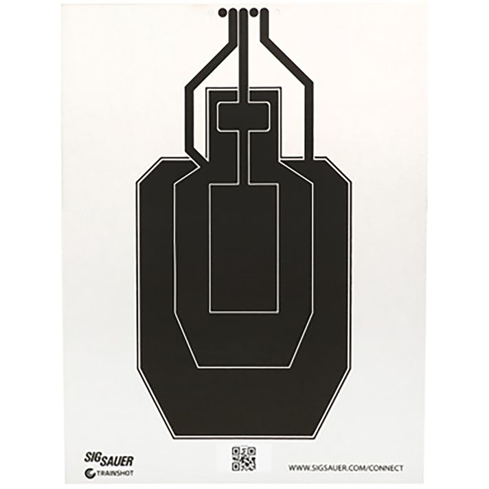 Sig Sauer SCT358 T300 Replacement Target USPSA Hanging Black/White