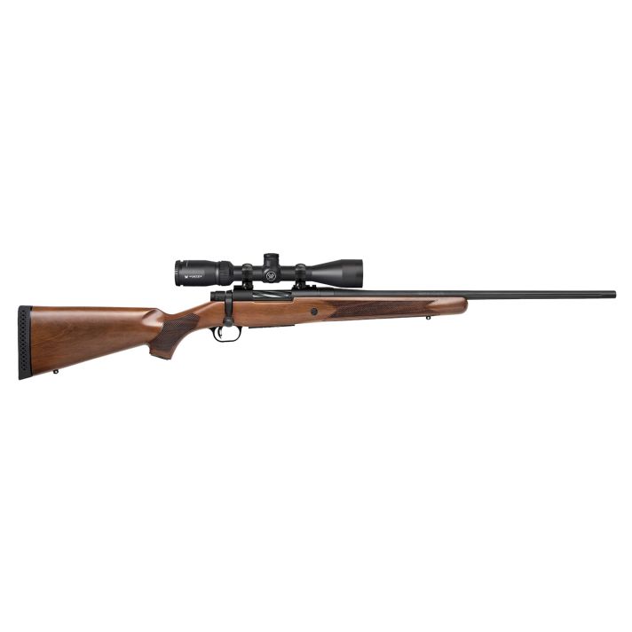 Mossberg 28213 PatriotFull Size 400 Legend 4+1 20" Matte Blued Fluted Threaded Barrel, Drilled & Tapped Matte Blued Stainless Steel Receiver, Walnut Fixed Wood Stock 3-9x40mm Duplex, Right Hand