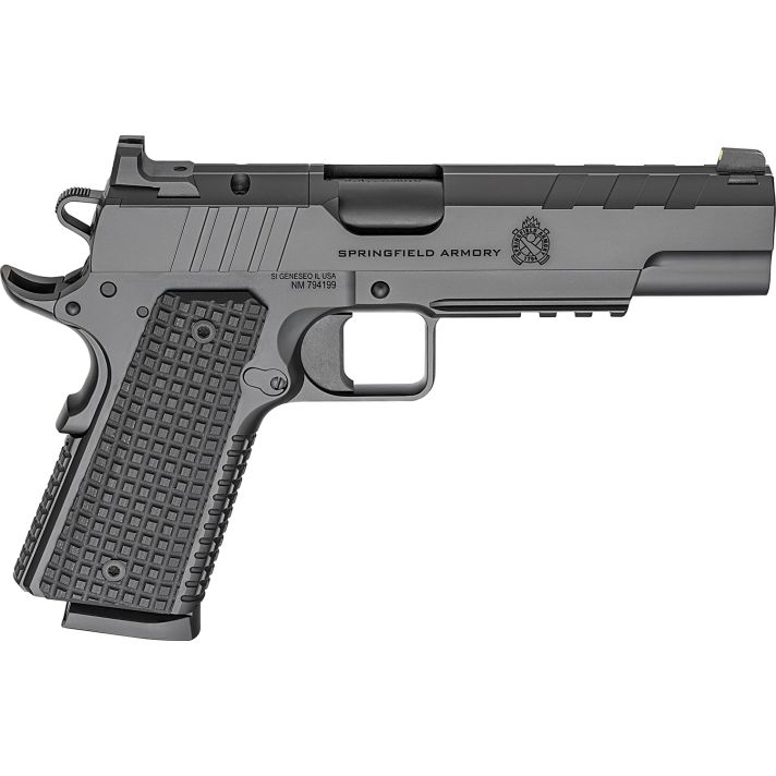 Springfield Armory PX9230LAOS 1911 Emissary 45 ACP 8+1 5" Stainless Steel Barrel Optic Ready Black Carbon Steel Slide VZ Grips Thin-Line G10 Grip