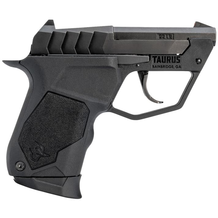 Taurus 1-22TUC131 22TUCMicro-Compact Frame 22 LR 9+1 2.50" Matte Black Steel Tip-Up Barrel, Matte Black Serrated Stainless Steel Slide, Black Polymer Frame, Black Polymer Grip
