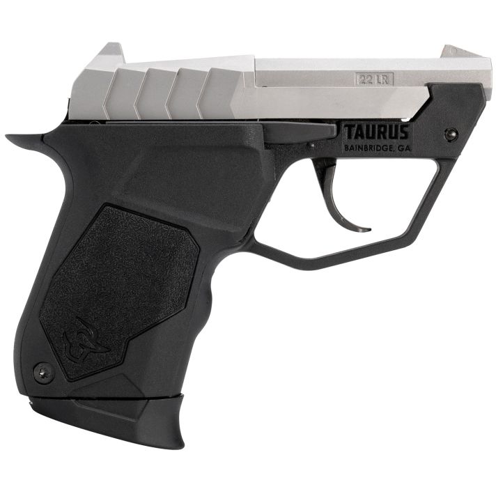 Taurus 1-22TUC139 22TUCMicro-Compact Frame 22 LR 9+1 2.50" Matte Stainless Steel Tip-Up Barrel, Matte Stainless Serrated Stainless Steel Slide, Black Polymer Frame, Black Polymer Grip