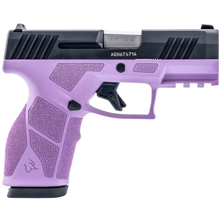Taurus 1-GX2931LP GX29mm 13+1 3.37" Matte Stainless Steel Barrel, Matte Black Serrated Stainless Steel Slide, Light Purple Polymer Frame w/Picatinny Rail, Polymer Grip
