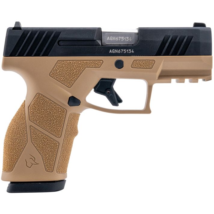 Taurus 1-GX2931T GX29mm 13+1 3.37" Matte Stainless Steel Barrel, Matte Black Serrated Stainless Steel Slide, Tan Polymer Frame w/Picatinny Rail, Polymer Grip