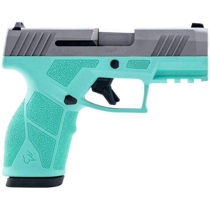 Taurus 1-GX2939C-10 GX29mm 10+1 3.37" Matte Stainless Steel Barrel, Matte Serrated Stainless Steel Slide, Cyan Polymer Frame w/Picatinny Rail, Polymer Grip