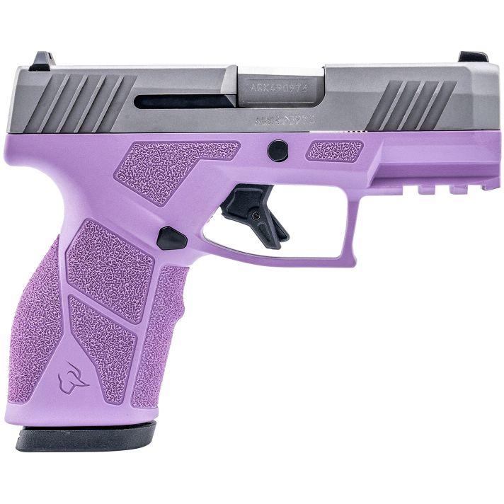 Taurus 1-GX2939LP-10 GX29mm 10+1 3.37" Matte Stainless Steel Barrel, Matte Serrated Stainless Steel Slide, Light Purple Polymer Frame w/Picatinny Rail, Polymer Grip