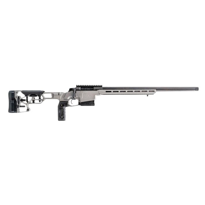 Faxon Firearms FX700SA308C01 FX7308 Win 5+1 22" Salt Bath Nitride Recessed Target Crown Steel Barrel Light Grey Stock