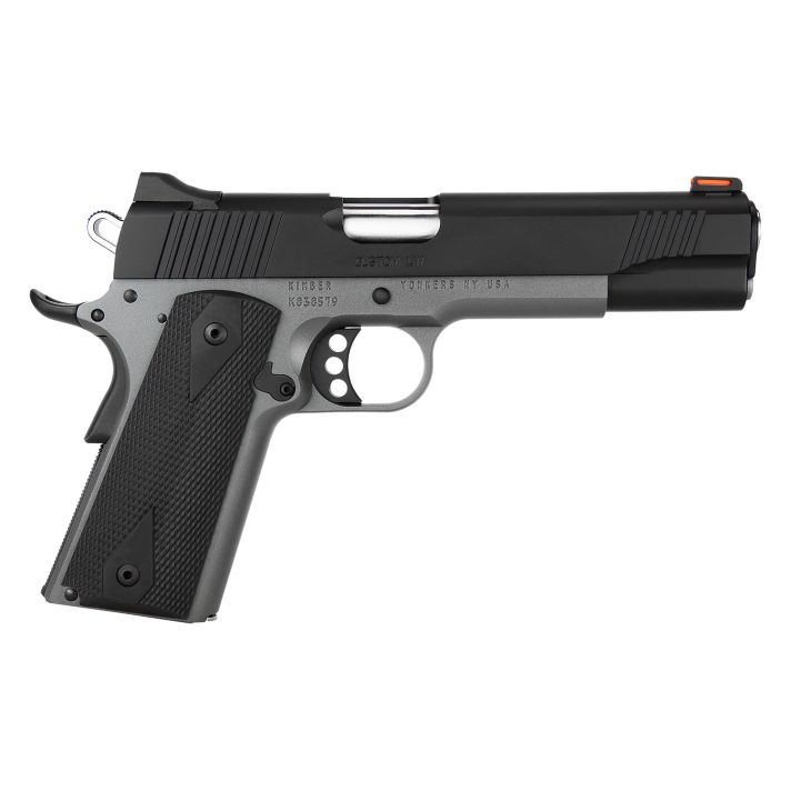 Kimber Mfg.,inc 3700693CA Custom LW Shadow Ghost (MA) 45 ACP 8+1 5" KimPro Black Stainless Steel Slide Double-Diamond Checkered Rubber Grip