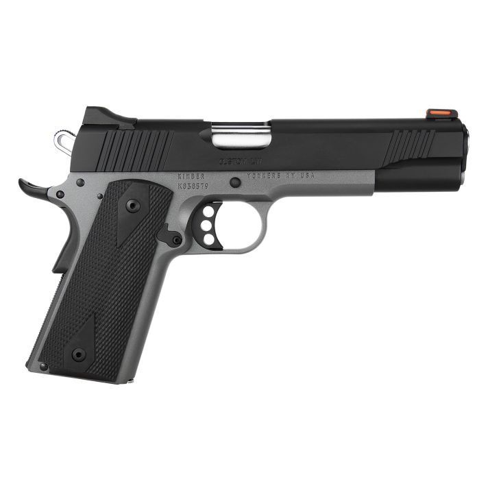 Kimber Mfg.,inc 3700786CA Custom LW Shadow Ghost (MA) 9mm 9+1 5" KimPro Black Stainless Steel Slide Double-Diamond Checkered Rubber Grip