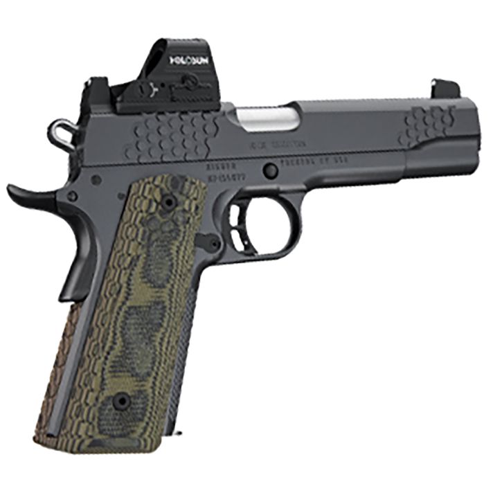 Kimber Mfg.,inc 3000435 KHX Custom (OI) 10mm 8+1 5" Front Serrations Stainless Steel Slide Gray KimPro II G-10 Grip