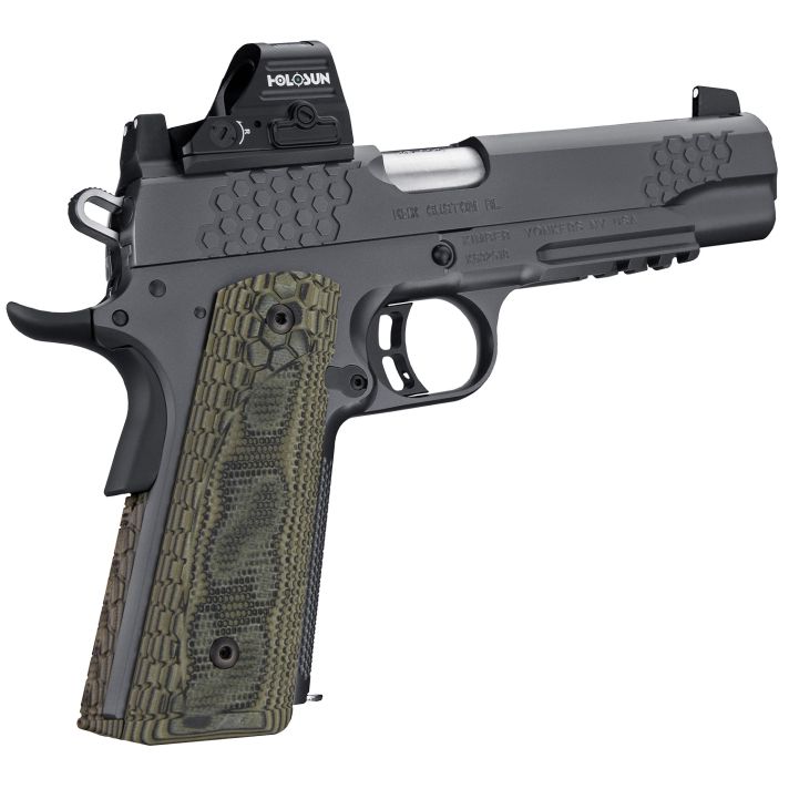 Kimber Mfg.,inc 3000436 KHX Custom (RL) 45 ACP 8+1 5" Front Serrations Stainless Steel Slide Gray KimPro II G-10 Grip
