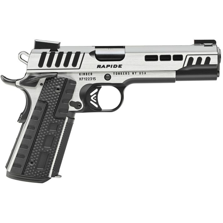 Kimber Mfg.,inc 3000421Rapide Scorpius 9mm 9+1 5" Black KimPro II w/ Brush Polished Flats Stainless Steel Slide G10 Grip