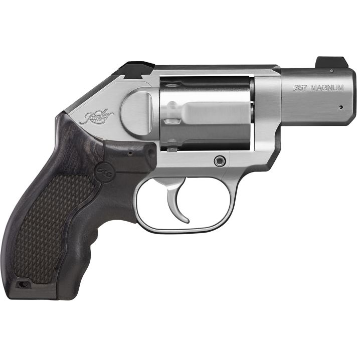 Kimber Mfg.,inc 3400003CA K6S Stainless LG CA 357 Mag 6rd 2" Brushed Stainless Serrated Backstrap Crimson Trace Master Series Lasergrips Grip