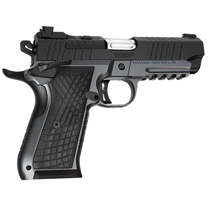 Kimber Mfg.,inc 3100018 KDS9C Rail 9mm 10+1 4.09" KimPro Gray/Black Front and Rear Serrations Stainless Steel G-10 Grip