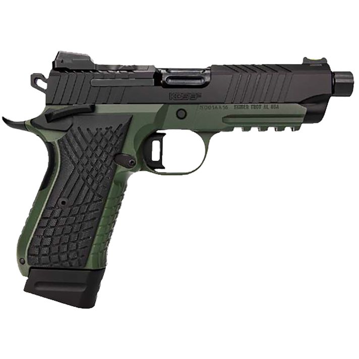 Kimber Mfg.,inc 3100022 KDS9C TFS 9mm 15+1 18+1 4.60" Ranger Green/ Black Front and Rear Serrations Stainless Steel G-10 Grip