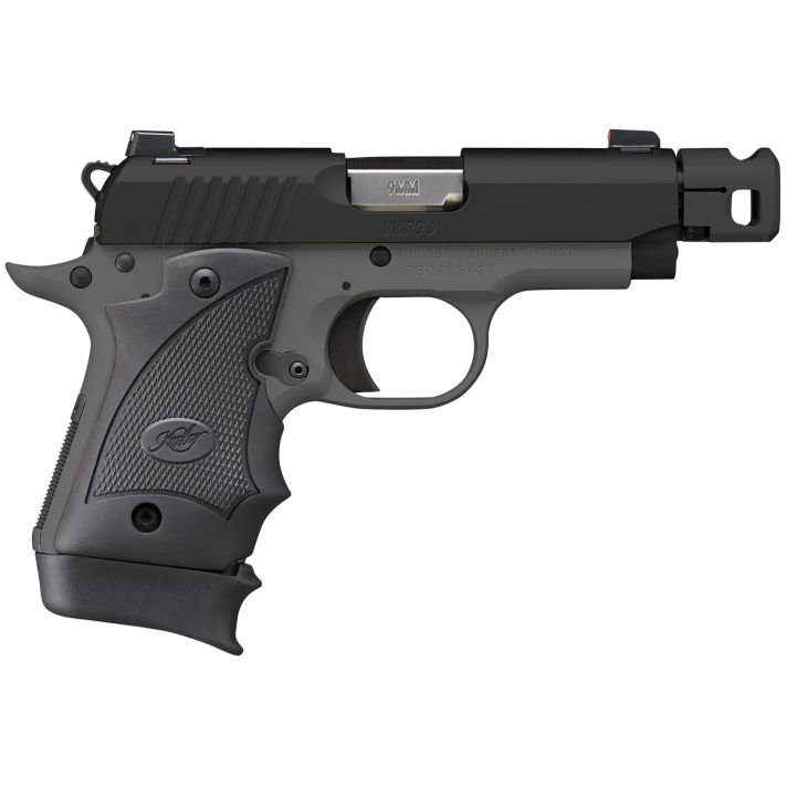 Kimber Mfg.,inc 3300246 Micro 9 MC TP 9mm 7+1 3.65" KimPro Black Stainless Steel Slide KimPro Gray Black Hogue Rubber Wraparound Grip