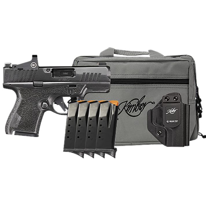 Kimber Mfg.,inc 3800027 R7 Mako OI Bundle 9mm 10+1 3.37" FNC Stainless Steel Slide Molded Stippling Crimson Trace CT-1500 Optic