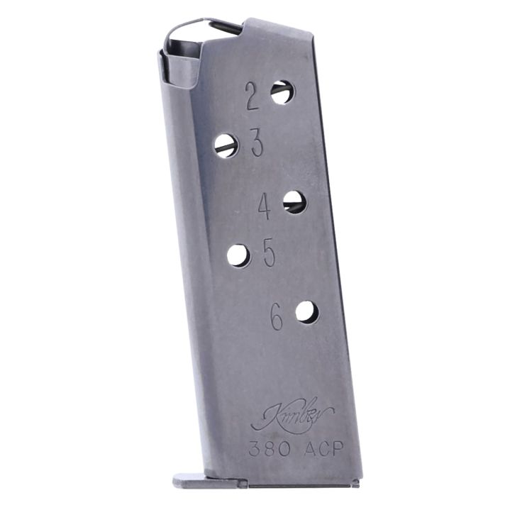 Kimber Mfg.,inc 1200163A Micro Magazine 6rd Silver Stainless Steel