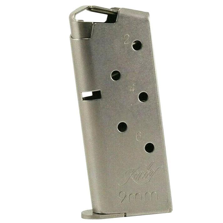 Kimber Mfg.,inc 1200846A Micro 9 Flush Fit 6rd 9mm Silver Stainless Steel