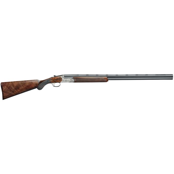 Rizzini USA 2201-2828 BR220 Field 28 Gauge 28" Nickel Chrome Coin Anodized Steel Steel Receiver Engraved Grade 2.5 Turkish Walnut Wood Stock