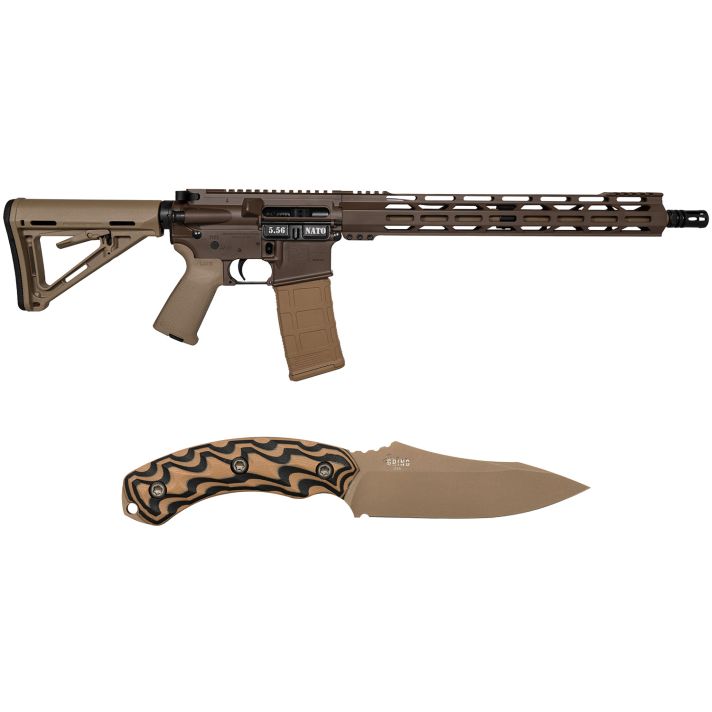 Diamondback DB175AK131 DB15Sports South Exclusive 5.56 NATO 30rd 16" Black Nitride 7075-T6 Aluminum Receiver 15" M-LOK Handguard Brown Flat Dark Earth Magpul Grip