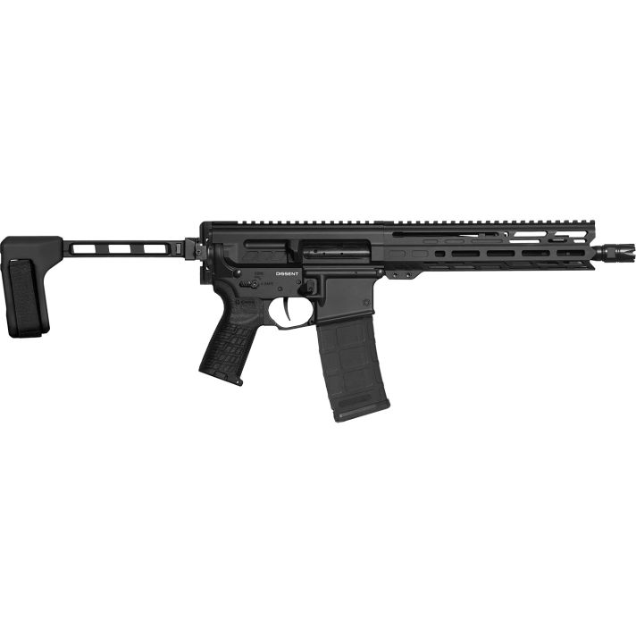 CMMG 30AC50F-AB Dissent MK4 300 Blackout 30+1 10.50" Black Nitride Threaded Barrel, 5.50" M-LOK Handguard, Black Armor Cerakote Aluminum Picatinny Rail Receiver, Black CMMG Zeroed Grip