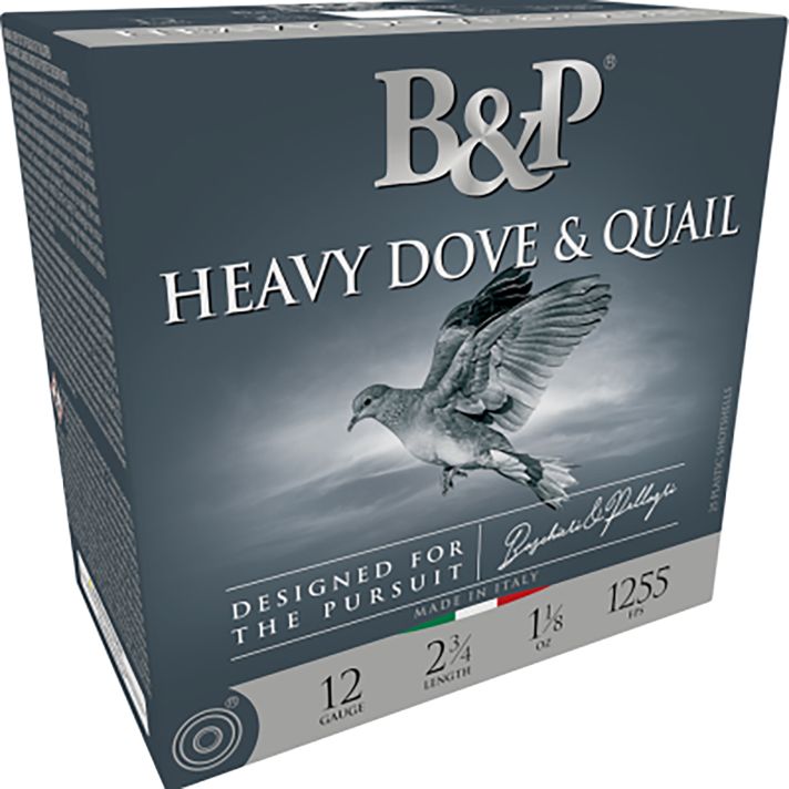 B&P Ammunition 12B18D9 Heavy Dove & Quail12Gauge 2.75" 1 1/8oz 9Shot 25 Per Box/10 Case
