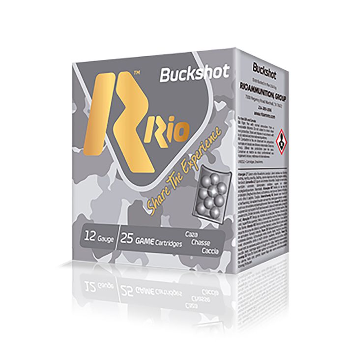 Rio Ammunition RB121225 Royal Buck(4X3) 12Gauge 2.75" 1Buck Shot 25 Per Box/10 Case