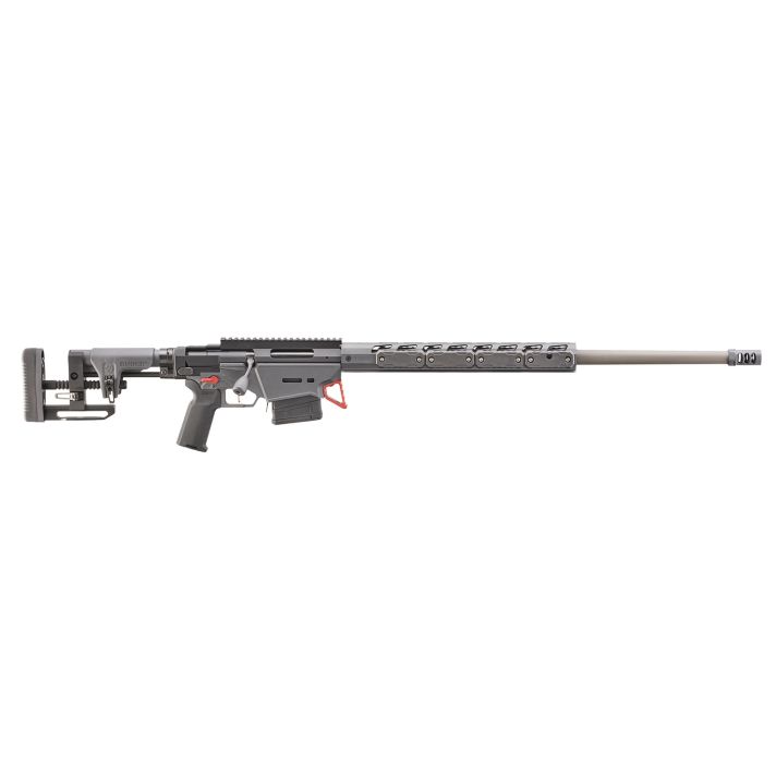 Ruger 18099 Precision6mm Creedmoor 10+1 26" Gray Anodized Cerakote Threaded Barrel, Gray Anodized Cerakote Picatinny Rail Steel Receiver, Black Ruger Precision MSR Adj, Black Magpul K2+ Grip