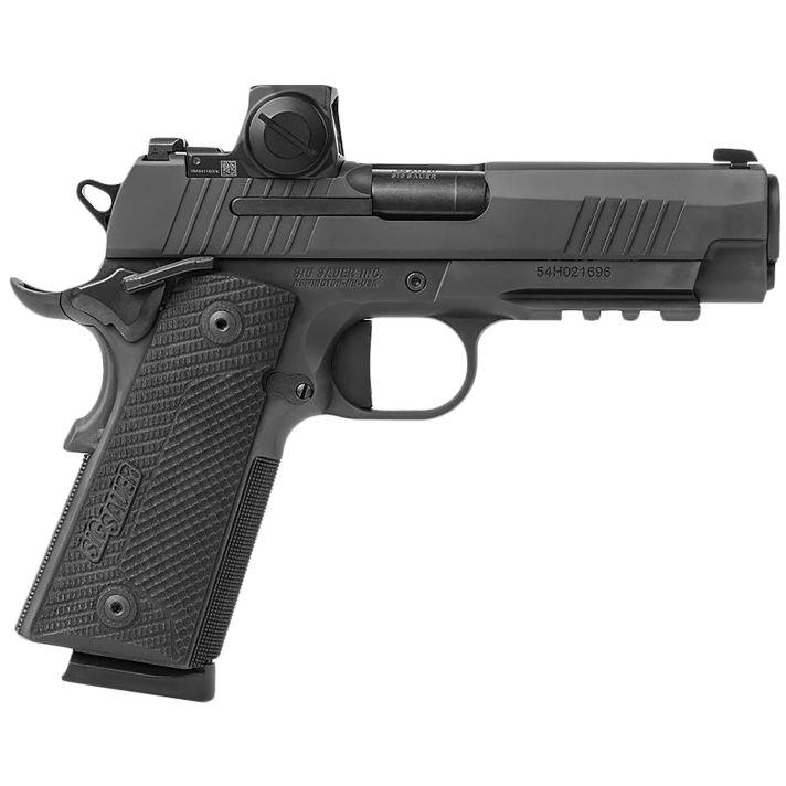 Sig Sauer 191XCA45BXR3RXX 1911 XCarry 45 ACP 8rd 4.25" Black DLC Black DLC Serrated Stainless Steel Slide Black DLC Black G10 Grip