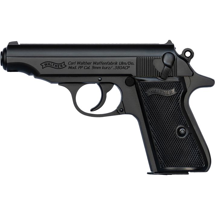 Walther Arms 4796030 PP32 ACP 8+1 3.90" Black Steel Barrel, Black Serrated Steel Slide, Black Aluminum Frame w/Beavertail, Textured Polymer Grip