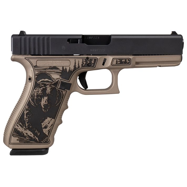 Glock UG2050204BEAR G20 Gen4 Full Size Frame 10mm Auto 15+1 4.61" Black Steel Barrel Serrated Steel Slide Polymer Frame w/Picatinny Rail Ambidextrous