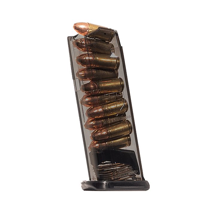 ETS Group SMKGLK43X 10rd 9mm Fits Glock 43X Smoke Polymer