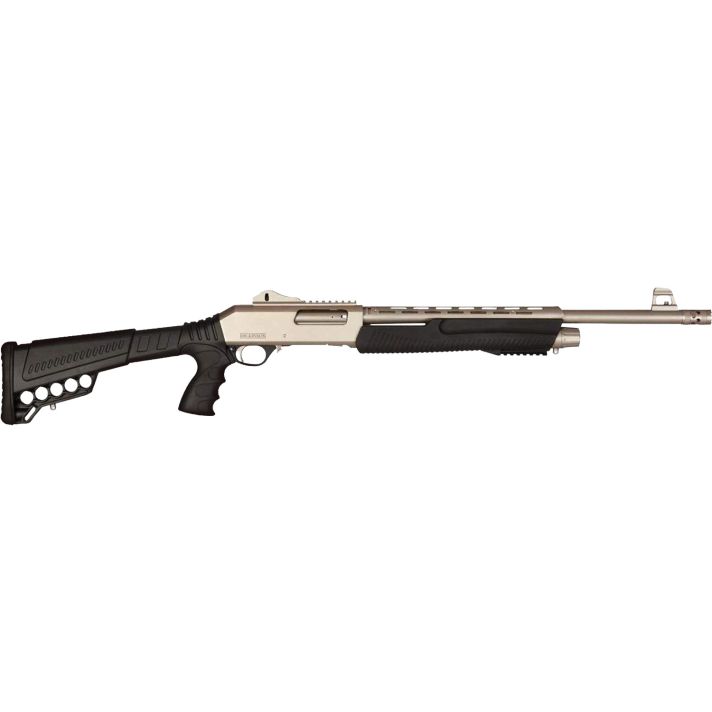 Dickinson LLC XX3DM18 XX3D Marine Tactical 12 Gauge Pump 3" 5+1 18.50" Vent Rib Barrel, Receiver w/Picatinny Rail, Fixed w/Shell Carrier Black Synthetic Stock, Black Pistol Grip